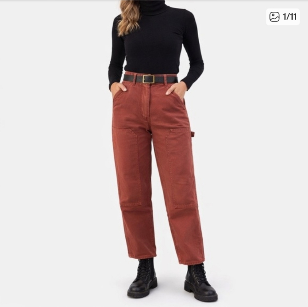 Aritzia Wilfred Free Brennan Pants in Brown